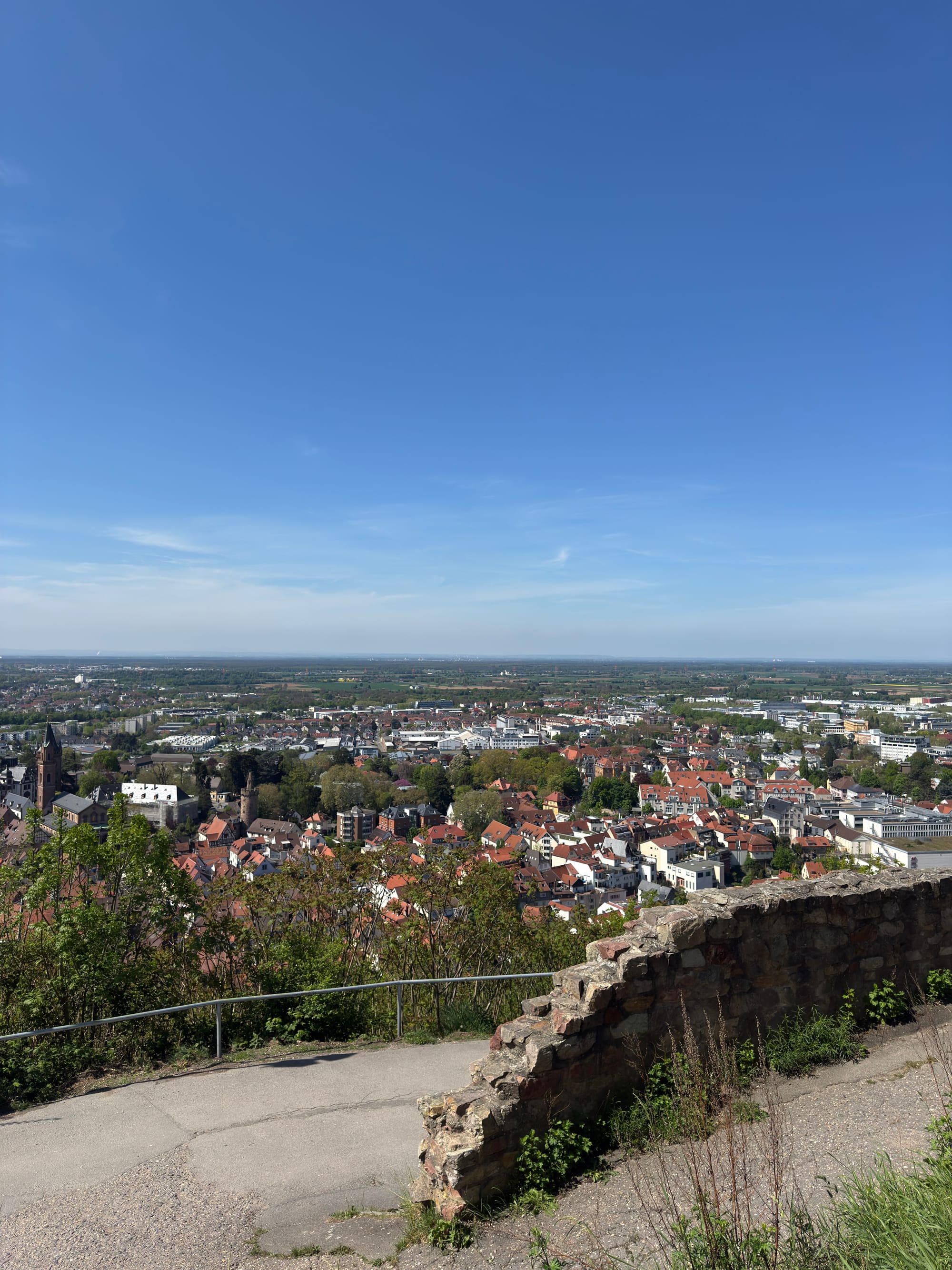 View of Weinheim from the Windeck Castle Ruins