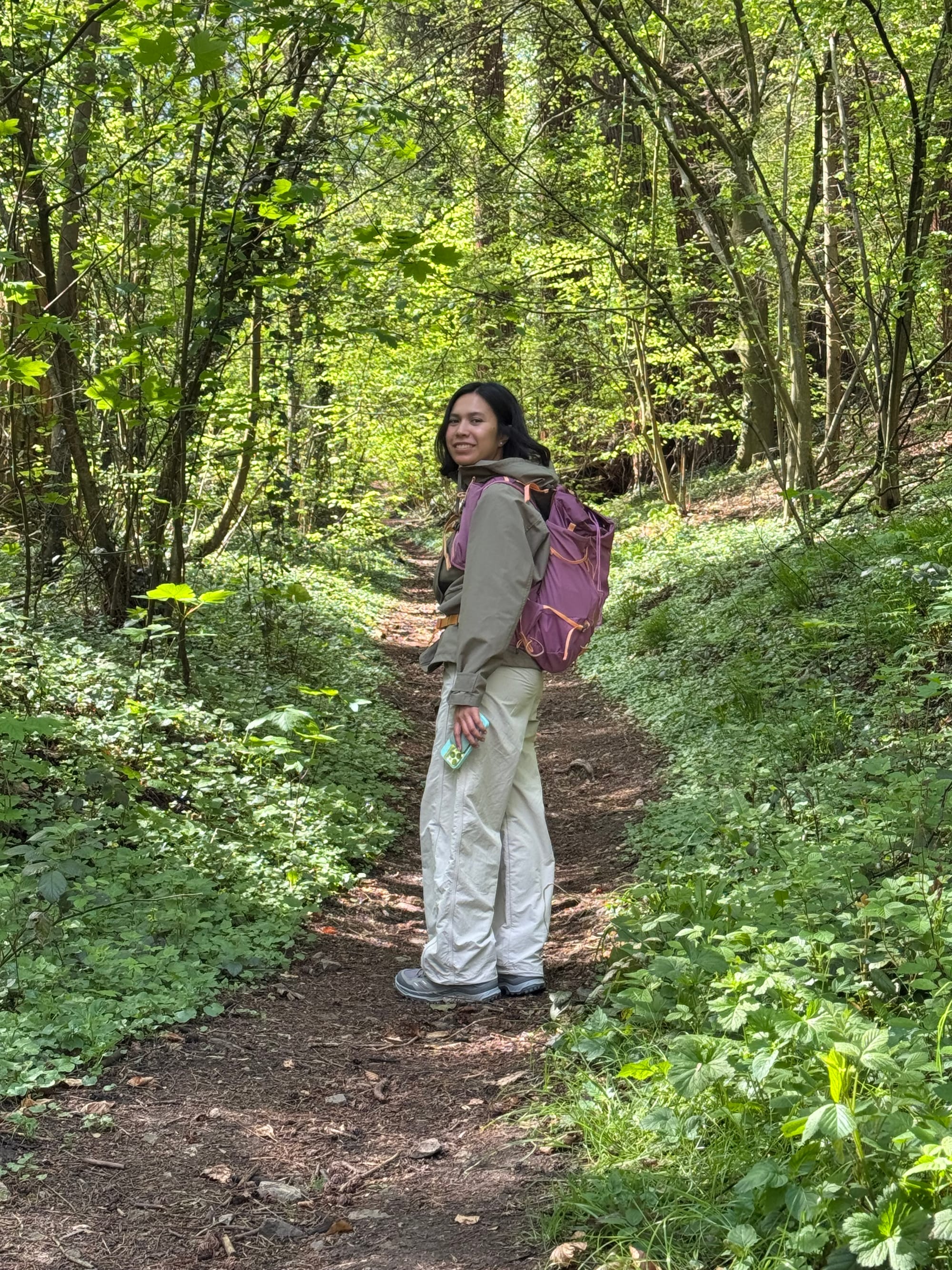 One of the many hiking paths in the Exotenwald