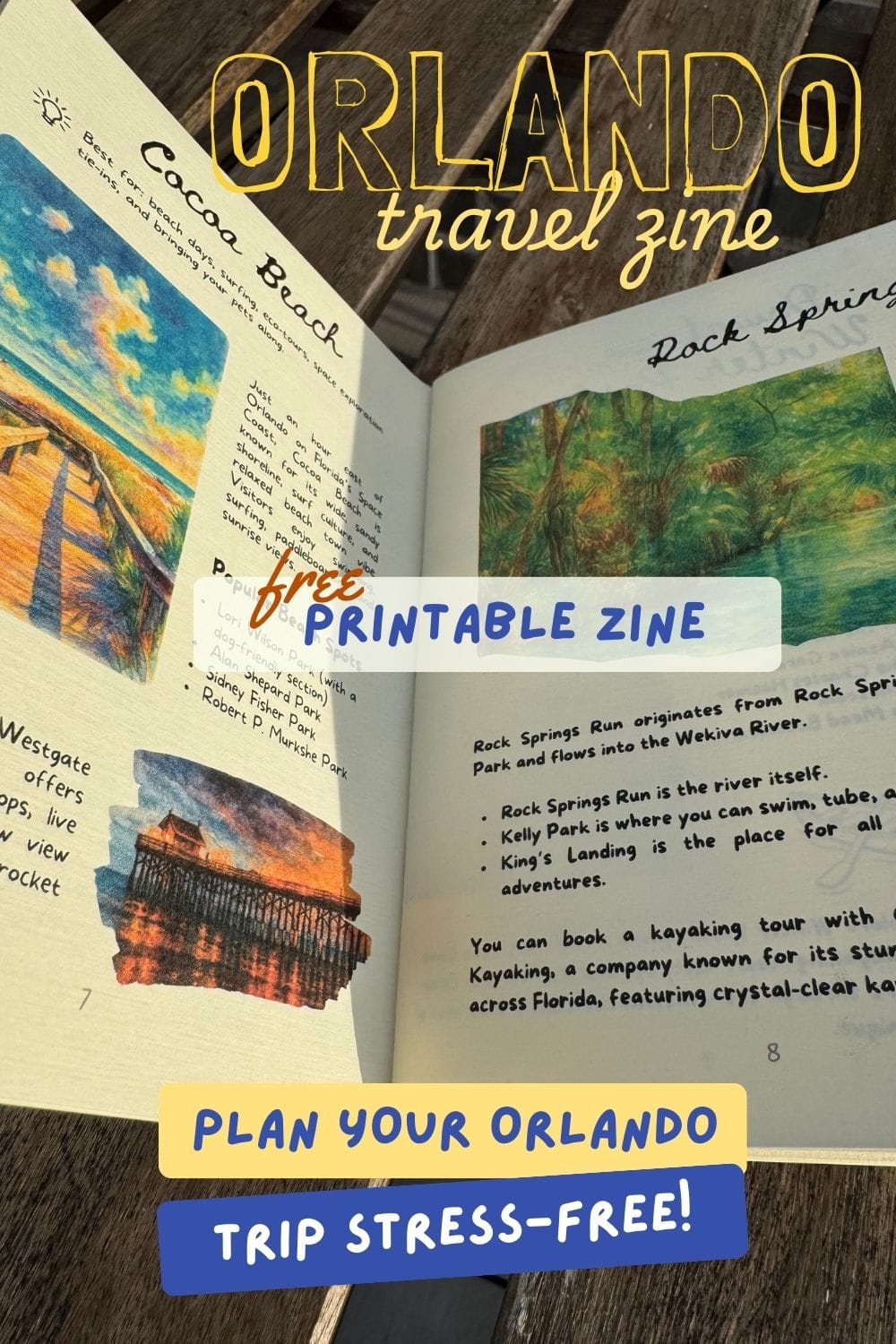 Discover Orlando with Ease - Free Printable Travel Zine & Planner